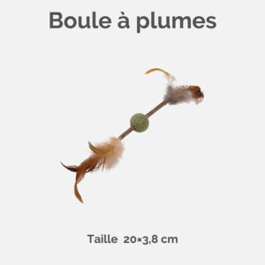 image jouet chat matatabi balle plume